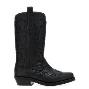 【関税&送料込み】Ganni Black Reptile Effect Texan Boot Ganni | Shoes | Ganni Black Reptile Effect Texan Boot Nwt